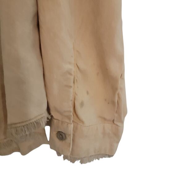 Cloth & Stone Long Sleeve Button Down Shirt Faded Ombre Distressed Medium Beachy - Picture 11 of 13